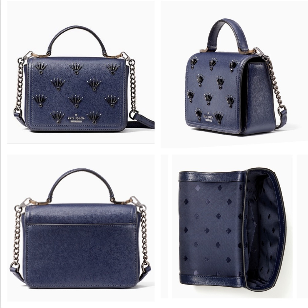 Kate Spade Maisie Embellished Leather Crossbody - Picture 1 of 8